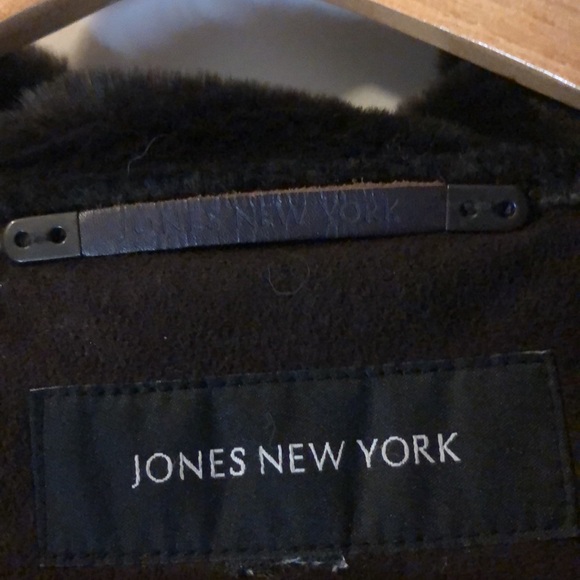 Jones New York XL Ultra suede, faux fur lined, brown winter coat - Picture 4 of 13